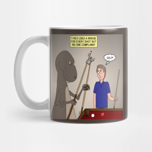 T-Rex Playing Pool Mug